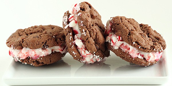 Chocolate Peppermint Ice Cream Sandwiches