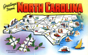 Greetings from North Carolina Postcard