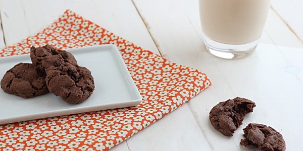 Chewy Chocolate Strawberry Cookies