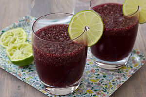 Pomegranate Lime Chia Fresca Pomegranate Lime Chia Fresca
