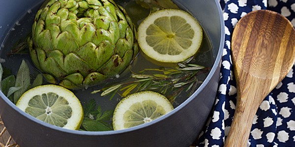Steamed Whole Artichokes