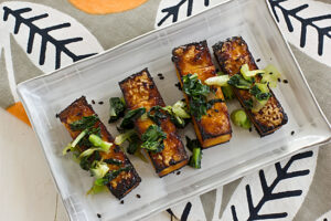Oven Roasted Tofu and Bok Choy