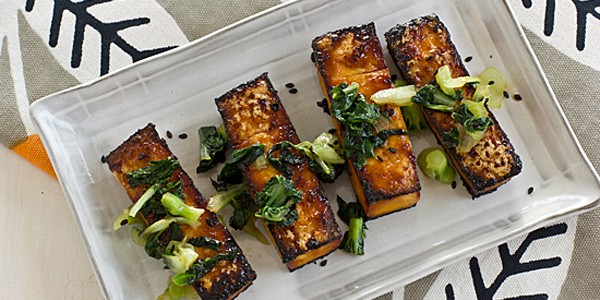 Oven Roasted Tofu and Bok Choy