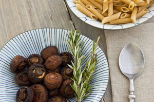 Roasted Cremini Mushrooms with Fresh Herbs