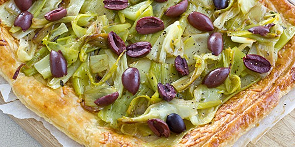 Leek & Olive Tart