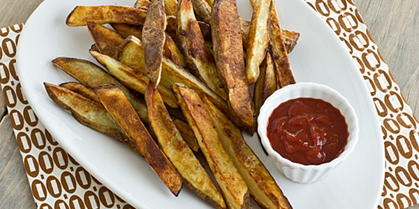 Garlicky Oven Fries with Harissa Ketchup