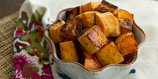 Apple Cider Glazed Sweet Potatoes