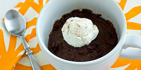 Vegan Pumpkin Mug Brownie