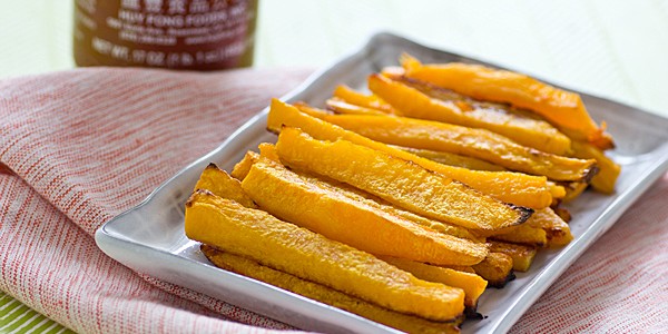 Baked Sriracha Butternut Squash Fries Recipe
