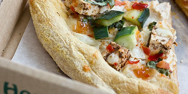 Mellow Mushroom Thai Dye Pizza with Tofu