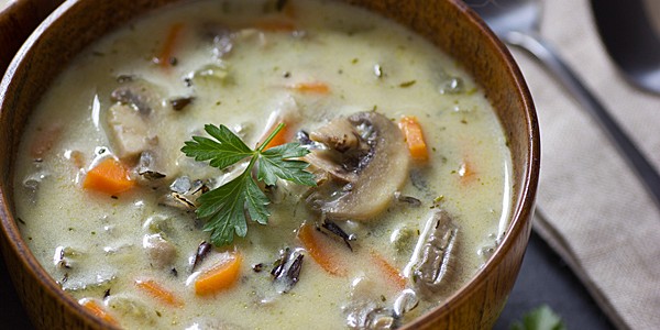 Creamy Wild Rice & Mushroom Soup Recipe