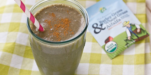 Green Mexican Chocolate Smoothie
