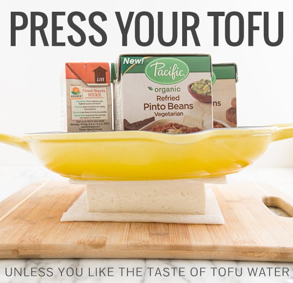 press your tofu