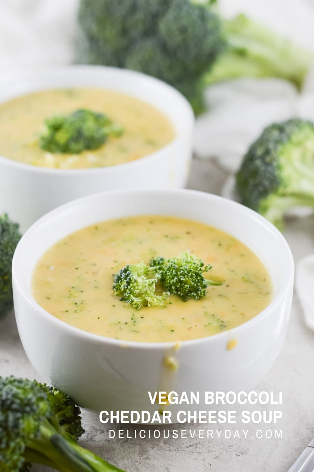 Vegan Broccoli Cheddar Cheese Soup Oh My Veggies