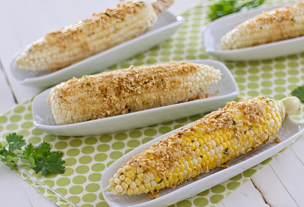 Thai Grilled Corn with Roasted Peanuts - Best Corn on the Cob!