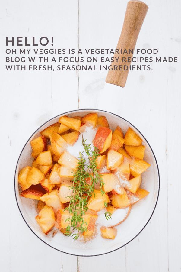 hello from Oh My Veggies - a vegetarian food blog.