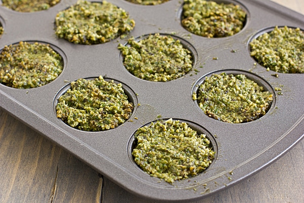 Pesto in Muffin Tin