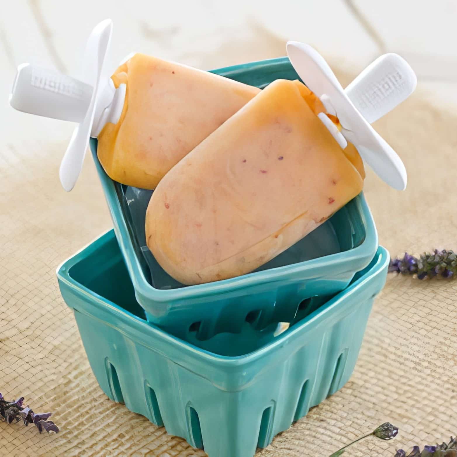 ginger peach popsicles