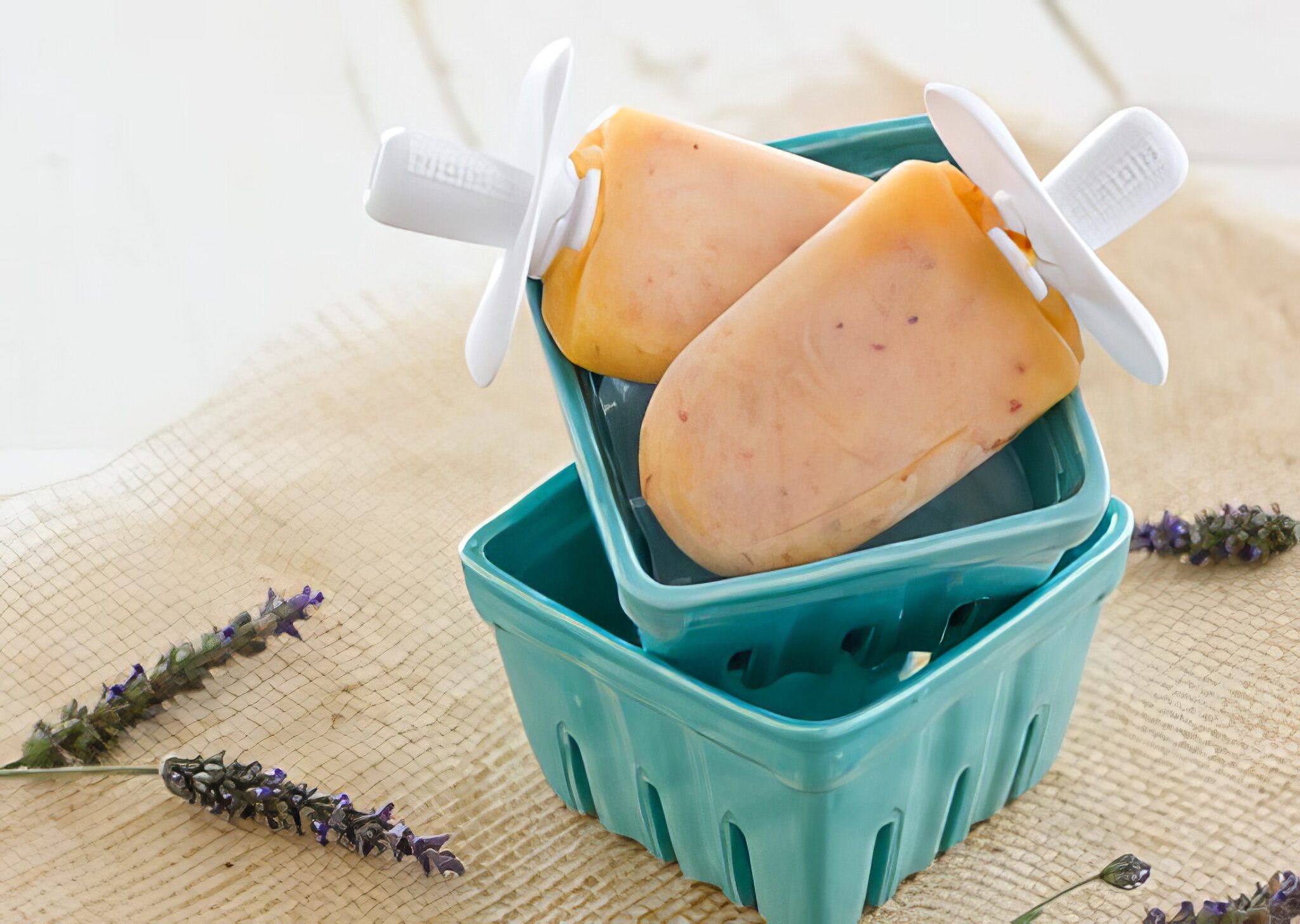 ginger peach popsicles