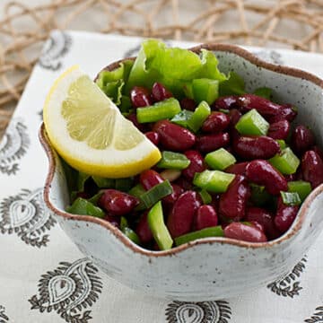 Mediterranean Kidney Bean Salad with Lemon