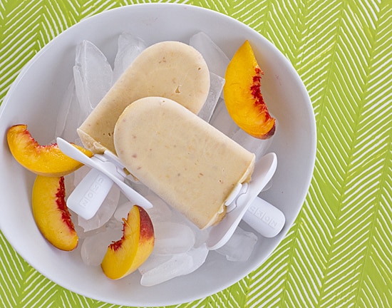 Peaches and Cream Popsicles