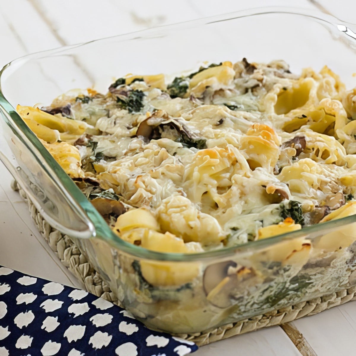 mushroom and kale casserole