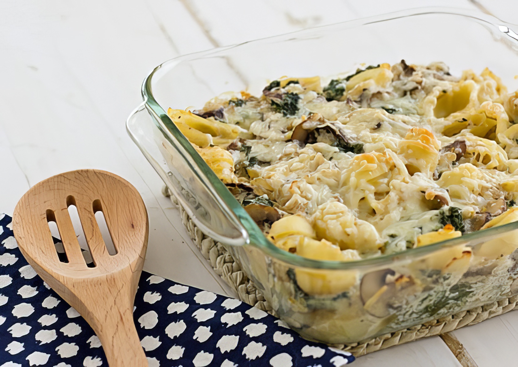 mushroom and kale casserole