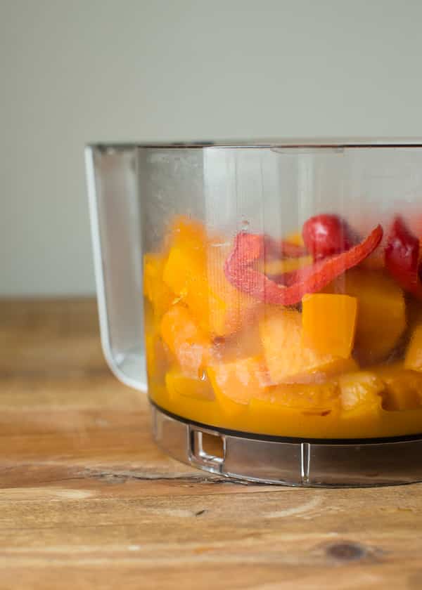 Butternut Squash and Roasted Red Pepper Sauce