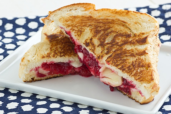 Cranberry Sauce Grilled Cheese Sandwich