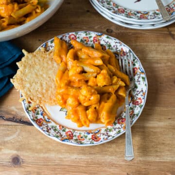 Whole Wheat Penne with Butternut Squash and Roasted Red Pepper Sauce Recipe