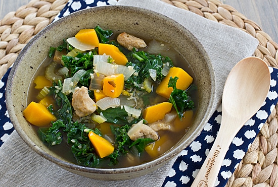 Seitan, Kale & Butternut Squash Stew [Top]