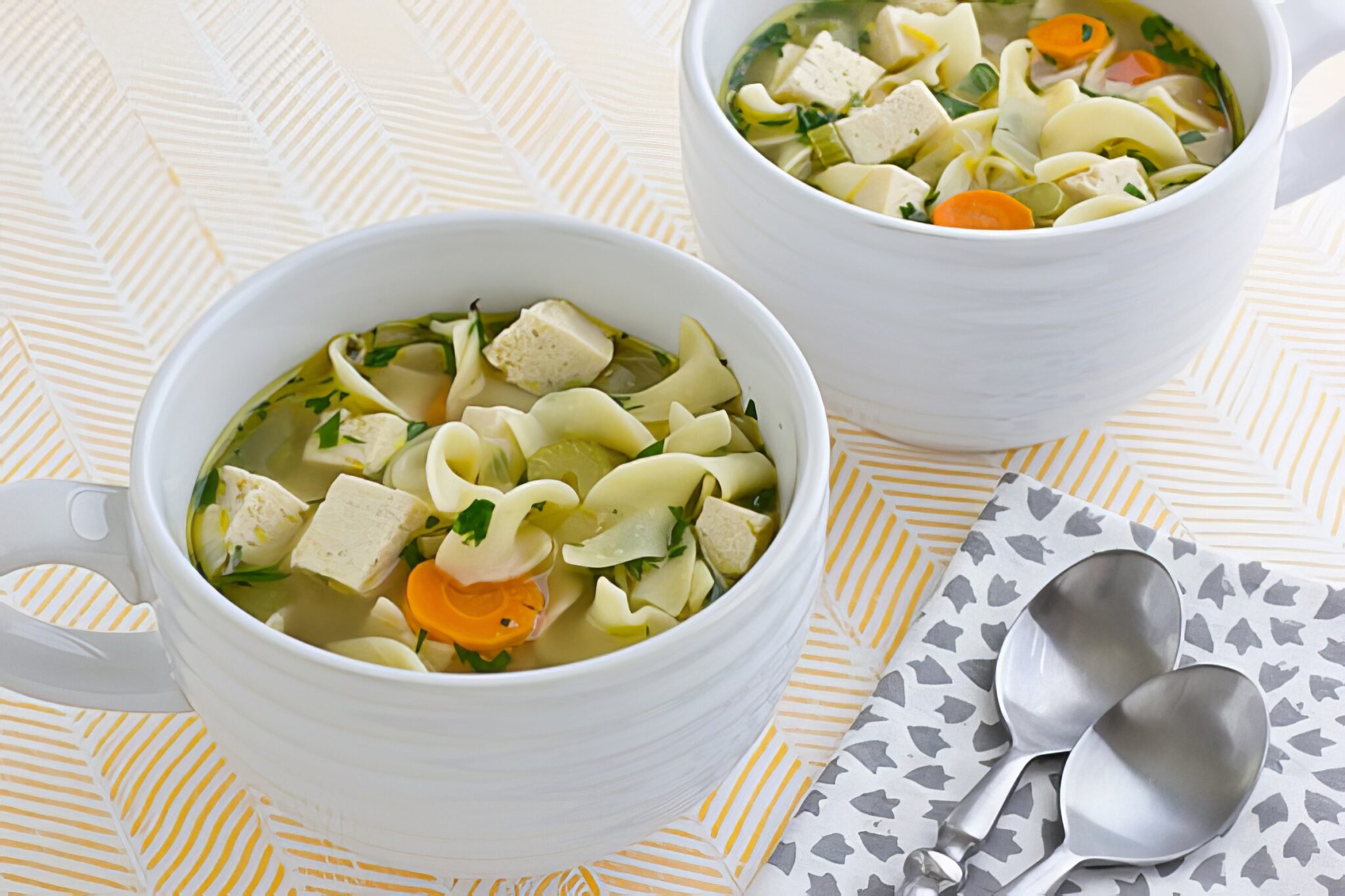 One Pot Vegan Chicken Noodle Soup - From My Bowl