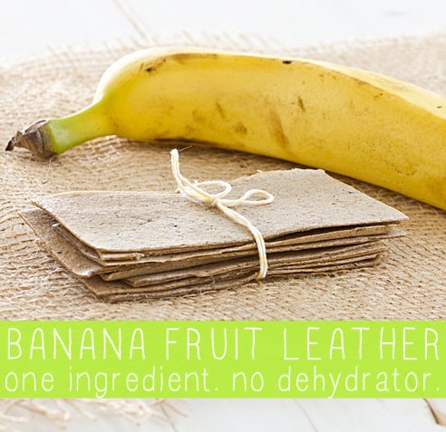 How to Make Banana Fruit Leather (One Ingredient! No dehydrator needed!)