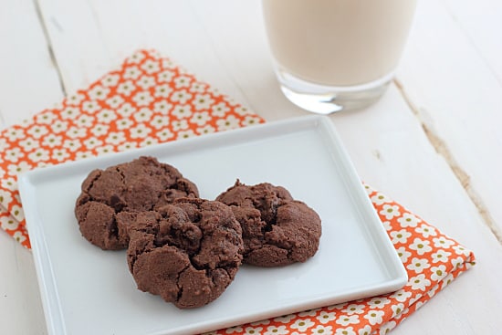 Chewy Chocolate Strawberry Cookies (Close)