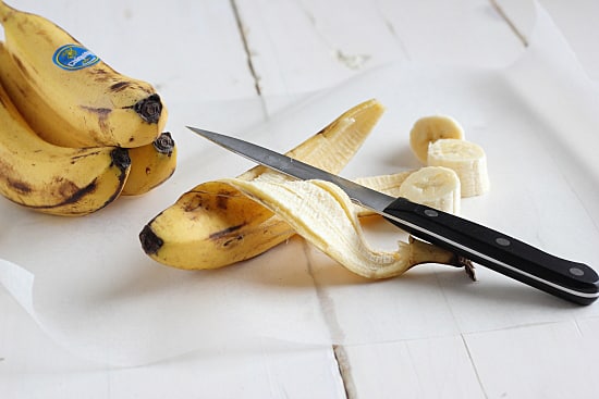 Cut Bananas Into Chunks