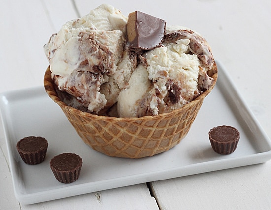 Fat Elvis Ice Cream with Peanut Butter Cups