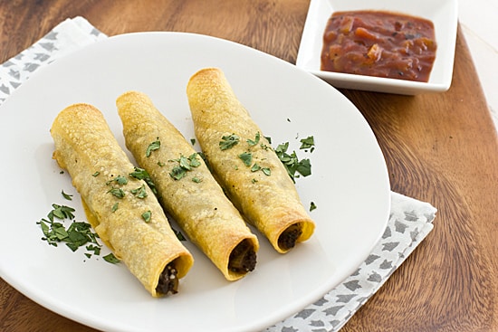 Baked Portabella Mushroom Taquito Recipe