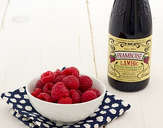 Framboise Lambic and Raspberries