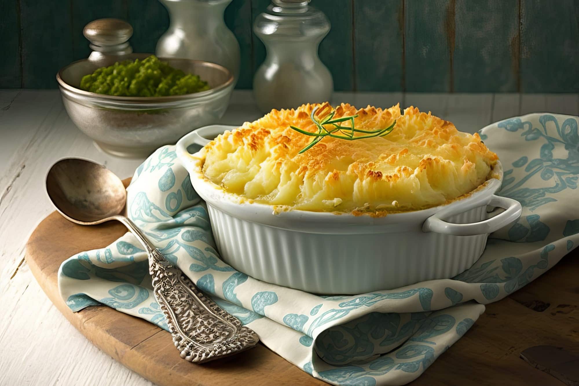 truffled mashed potato gratin