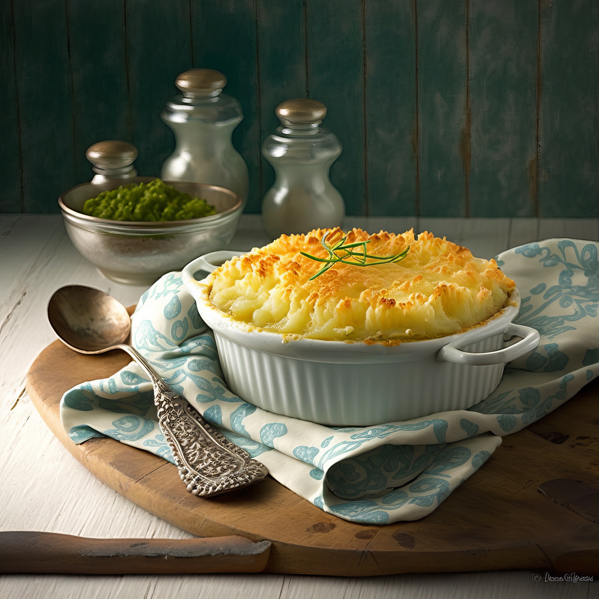 truffled mashed potato gratin