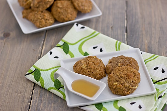 Apple Cinnamon & Quinoa Muffin Top Cookies with Honey