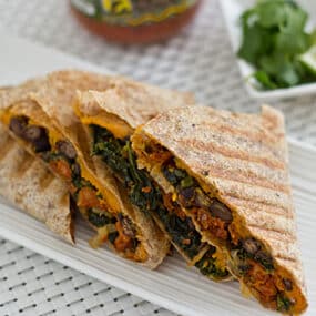 Kale & Sweet Potato Quesadilla