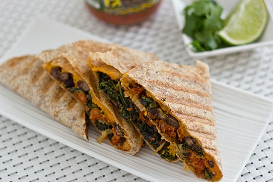 Kale & Sweet Potato Quesadilla