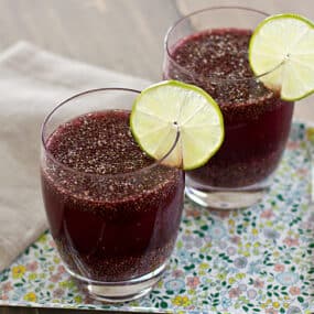Pomegranate Lime Chia Drink
