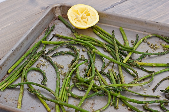 Roasted Asparagus with Capers and Lemon Juice