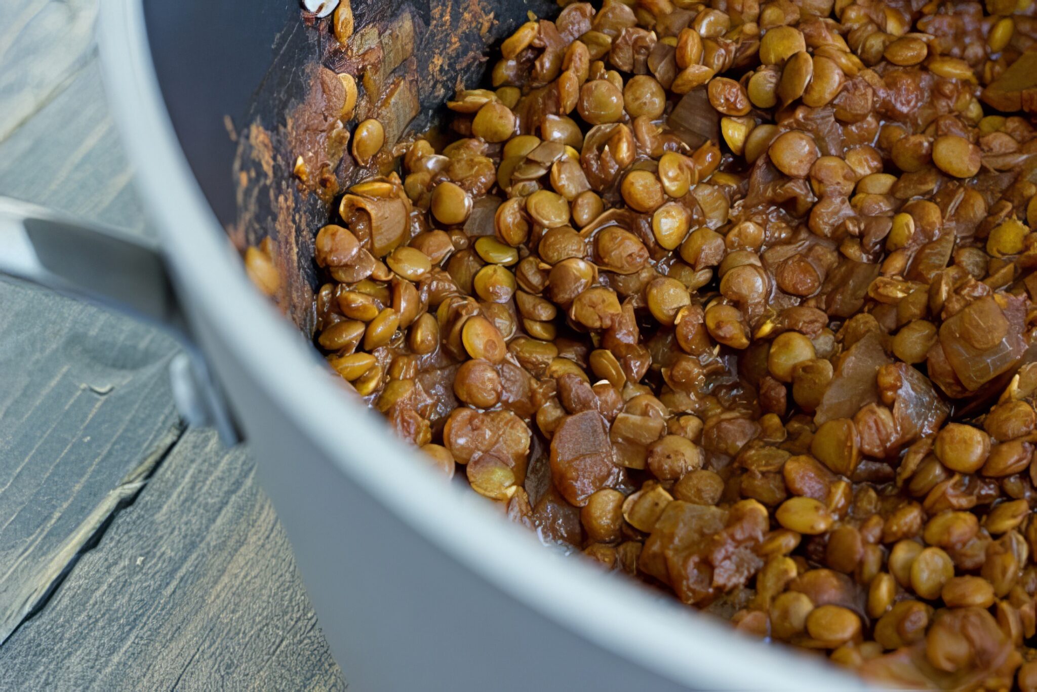 lentils for Vegan Cincinnati Chili