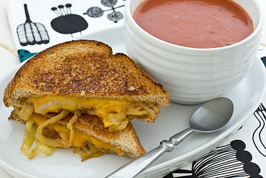 Drunken Grilled Cheese with Soup