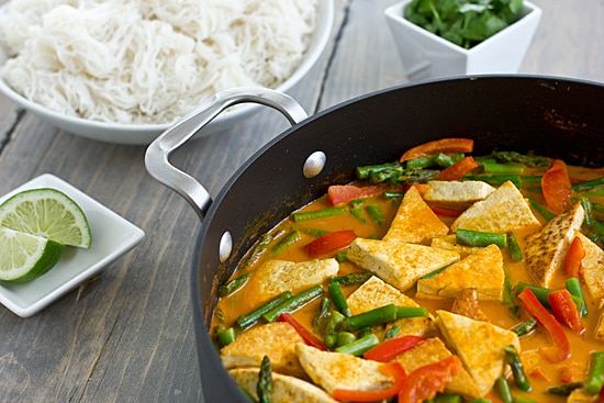 Thai Red Curry in Skillet