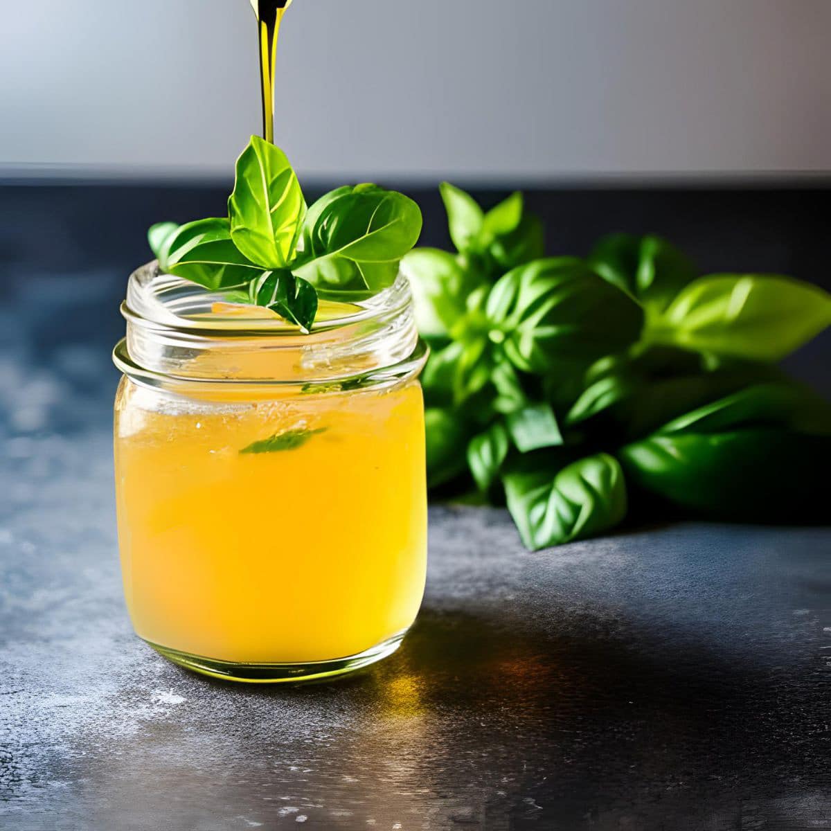 basil simple syrup