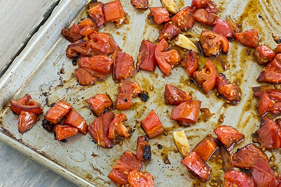 Roasted Tomatoes for Vegetarian Puttanesca Sauce